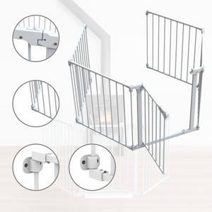 Vente directe d'usine Parc de jeu pliable pour bébé à 8 panneaux Clôture de parc de jeu pour chien en métal Porte en acier pour terrains de jeux pour animaux de compagnie - Product Image 6