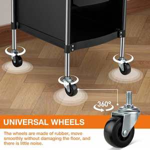 Hair Salon Stroller Beauty Barber Rack Hairdressing Table - Product Image 4