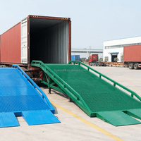 10 ton Taşınabilir Araba ve Hizmet Treyleri Rampası Garaj Rampası Forklift Kaldırma Masaları ile Konteyner için Ağır Hizmet Tipi Yükleme Rampası