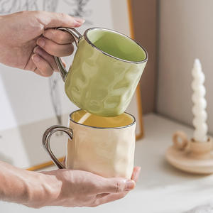 Chaozhou <b>Ceramic</b> <b>Mug</b> 301-400ml Matte Finish Couple <b>Mug</b> For Home Use And Gifts - Product Image 1