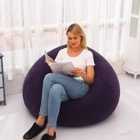 Grand fauteuil gonflable paresseux en PVC, siège de relaxation, pouf, canapé, tatami, pour salon, avec pompe à pied