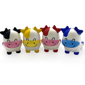 Custom Colors PU Foam Toys Cute Animals Cow Promotional Toys Children Squeeze Aniti-stress Anxious Relief Toys - Product Image 4