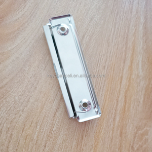 Clips à ressort métalliques longs et plats argentés brillants de 100 mm pour bureau, grands clips à papier en métal, clips de presse-papiers plats en métal pour tableau <span class=keywords><strong>PVC</strong></span> - Product Image 2