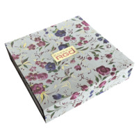 ROGOOD Boîte cadeau de luxe style boîte d'allumettes avec plaque logo personnalisée et insert en EVA, idéale pour l'emballage de parfums et de bijoux P2154
