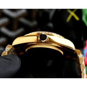 Drioshipping 2024 New Recommended Men's Luxury <b>Mechanical</b> <b>Watch</b> Inset Natural Zircon <b>Watch</b> Steel case Stainless Steel Strap - Product Image 2