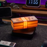 Lampe Dollar à Lévitation Magnétique, Veilleuse LED avec Billets Flottants, Décoration et Cadeau