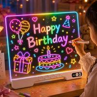 Tableau d'écriture et de dessin LED éducatif RGB pour enfants avec support pliable – Cadeau idéal pour l'apprentissage des enfants – Offre spéciale