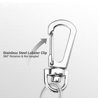 Longe de sécurité pour outil élastique en acier inoxydable robuste accessoires de pêche à corde rétractable pour la position de la rivière