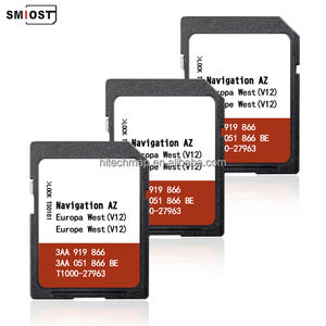 Carte SD en plastique SMIOST pour <span class=keywords><strong>TomTom</strong></span> Sat Nav <span class=keywords><strong>GPS</strong></span> pour VW AZ V12 Europe Sharan California avec modification de la navigation CID - Product Image 2