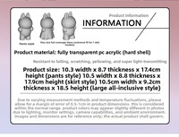 Étui de protection transparent pour la série de poupées Labubu Kitty – Coque de présentation transparente anti-poussière pour peluches et porte-clés