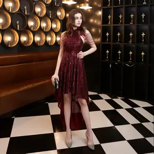 2025 nuovi stili 2020 nuovo ordine drill paillettes davanti <span class=keywords><strong>corto</strong></span> dietro <span class=keywords><strong>abito</strong></span> sexy <span class=keywords><strong>cerimonia</strong></span> modello esibizione <span class=keywords><strong>abito</strong></span> <span class=keywords><strong>da</strong></span> sera - Product Image 1