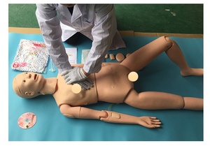 Maniquí de RCP de Cuerpo Completo Avanzado DARHMMY, de Silicona, Multiarticulado, Móvil, Modelo Profesional para Entrenamiento de Reanimación Médica BLS - Product Image 3