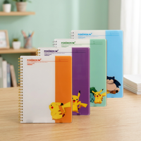 Pillbox pokemon Clear PP Spring - Cuaderno de espiral transparente con diseño aleatorio para niños, material escolar de anime y dibujos animados AB0042
