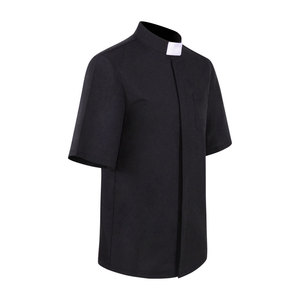 Chemise de missionnaire romaine pour homme, T-shirt de pasteur/prêtre, haut de clergé médiéval, vêtement de liturgie, costume de cosplay pour Halloween - Product Image 5