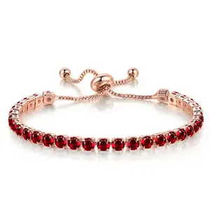 Wholesale Sea Shell Adjustable High Quality Crystal Cubic Fashion Gold Plated Jewelry Zircon Tennis Bracelets Cuff For Women