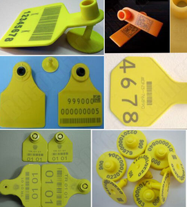 Tốc độ cao vin số QC mã nhựa động vật cừu Tai tag <span class=keywords><strong>Laser</strong></span> đánh dấu Máy Khắc Máy - Product Image 2
