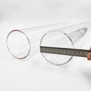 Tubes en quartz de haute qualité personnalisés à haute transmission lumineuse pour tubes en quartz transparent en silice fondue <span class=keywords><strong>Pyrex</strong></span> - Product Image 2