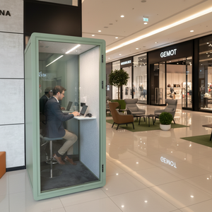 Cabine Acoustique Modulaire Mobile en Gros pour Bureau, Cabine Téléphonique Insonorisée, Cadre en Alliage d'Aluminium, Vente Directe Usine - Product Image 3