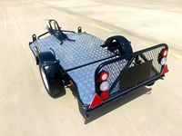 Remorque pliable pour moto, VTT, UTV, transport de moto, rallye, course, 500 kg