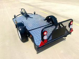 Remolque Individual para Motocicleta, ATV, UTV, Remolque de Transporte para UTV, Rally, Carreras, Motocicleta, 500 KG, Remolque Plegable para Bicicleta - Product Image 4