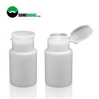 Botol Sampo Silinder HDPE 120ml dengan Tutup Flip Top dan Sablon Sutra