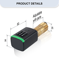 Cerradura Eléctrica Inteligente Biométrica de Aleación de Aluminio con WiFi, Aplicación Tuya/TTLock, Contraseña, Tarjeta, Código, Desbloqueo con Código PIN, Estándar Estadounidense