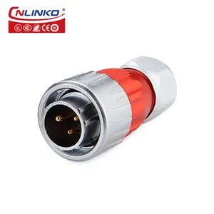 CNLINKO M20 industrial 220V AC enchufe de alimentación macho hembra 7 pin IP68 conector de enchufe impermeable