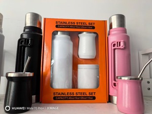 Bộ bình giữ nhiệt du lịch bằng thép không gỉ 6oz 1.0L 1.3L Mate Yerba, có thể tái sử dụng, in logo tùy chỉnh, dành cho thể thao ngoài trời - Product Image 2