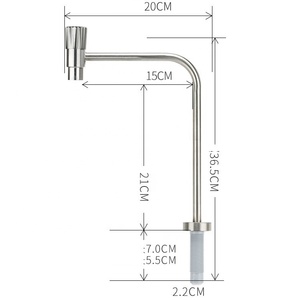 Zero <span class=keywords><strong>Chen</strong></span> Universal 1/4 \ "3/8 \" Edelstahl Wasserhahn oben öffnender Wasser auf bereiter für Haushaltswassergarten-Wasser anschlüsse - Product Image 2
