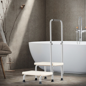 Chaise de bain portable réglable en alliage d'aluminium <span class=keywords><strong>RUFU</strong></span> RF9301A pour personnes âgées obèses et femmes enceintes, conception élargie, capacité de 250 kg - Product Image 4