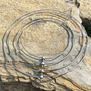 Anneau de filet de pêche pliable en acier inoxydable, diamètre 30 cm, pour équipement de pêche - Product Image 1