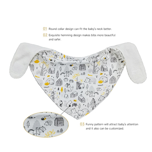 <span class=keywords><strong>Baberos</strong></span> de alimentación de bebé de diseño de ajuste cómodo ajustable con cierre de botón a presión Servicio de logotipo OEM para minoristas de lujo - Product Image 3