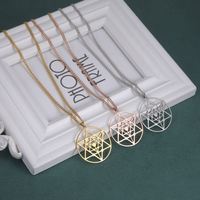Collier pendentif Myshape Star Tetrahedron Merkabah Merkaba, géométrie sacrée, amulette de protection pour enfants, acier inoxydable