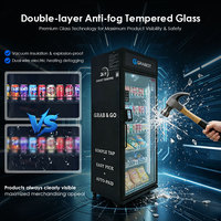 Grabot Elite 620, Máquina Expendedora Inteligente con IA, Vidrio Templado de 21.7 Pies Cúbicos, Automatización de Inventario, Monitoreo Remoto, Sistema Grab-and-Go