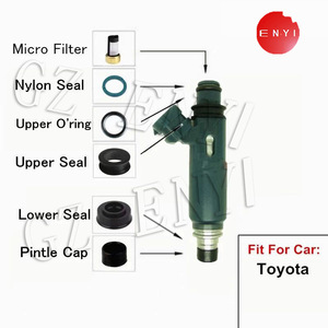 Kit de Reparación de Inyectores de Combustible para Toyota: Sello de Nylon, Junta Tórica, Filtro, Tapa de Agujas, Sello Superior e Inferior - Product Image 1