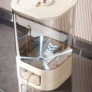 Distributeur de riz et de céréales rectangulaire moderne de 6,5 kg, stockage automatique, matériau PP écologique, moulé par injection, multifonction - Product Image 3