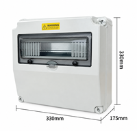 Boîtier de prise extérieur portable et étanche IP66 en PC ignifuge pour installation de disjoncteur de borne de recharge