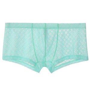 Slip da <span class=keywords><strong>Uomo</strong></span> in Rete Morbida e Traspirante, <span class=keywords><strong>Intimo</strong></span> Maschile <span class=keywords><strong>Sexy</strong></span> dal Design Accattivante, Boxer Trasparenti - Product Image 4