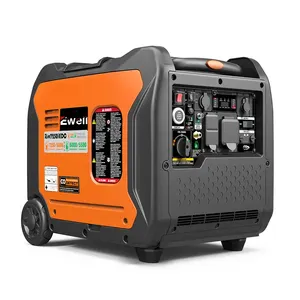 Ewell factory price 6kw gasoline 5.5 lpg portable silent inverter dual fuel gasoline generator for camping