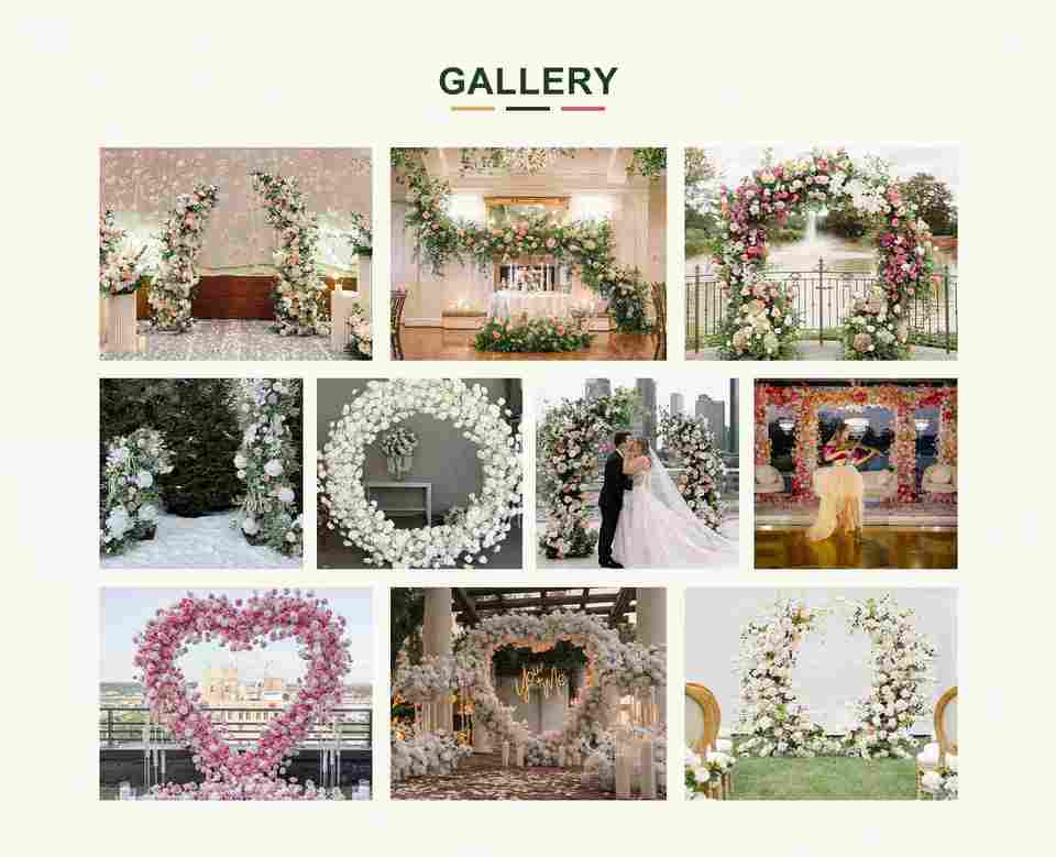 RHD Aisle Greenery Flower Arrangement for Wedding Artificial Aisle ...