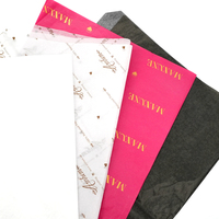 Papel tisú con logotipo de empresa de marca dorada al por mayor de alta calidad, papel de embalaje personalizado, papel de regalo con logotipo impreso