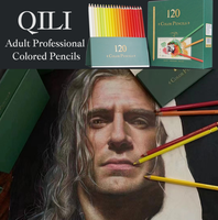 Ensemble de 120 crayons de couleur à base d'huile de qualité supérieure avec boîte cadeau haut de gamme pour les artistes, fournitures de dessin et de peinture