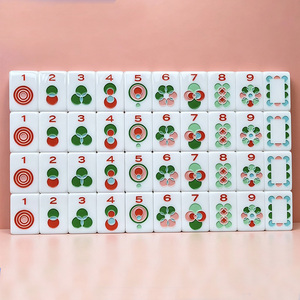 ชุดเกมไพ่นกกระจอกอเมริกันสีสันสดใสแบบกำหนดเอง สำหรับ 4 ผู้เล่น ทนทาน กันน้ำ ทันสมัย พกพาสะดวก ผลิตจากอะคริลิก เป็นมิตรต่อสิ่งแวดล้อม - Product Image 1