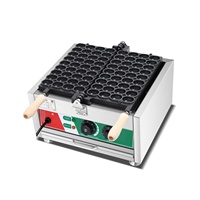 Machine à gaufres bulles en acier inoxydable 1500W, gaufrier électrique pour les commerces de restauration rapide