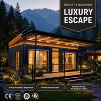 Maison modulaire extensible à aménagement personnalisé, mini-maison préfabriquée pour extension familiale dans la cour