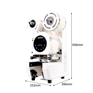 Hochgeschwindigkeits-<span class=keywords><strong>Bubble</strong></span>-<span class=keywords><strong>Tea</strong></span>-Cup-Versiegelung maschine Edelstahl-Milchtee-Shop-Ausrüstung Kommerzielle Saftbecher-Versiegelung maschine - Product Image 6
