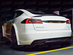 REVOZ สไตล์คาร์บอนไฟเบอร์ด้านหลัง DIFFUSER สำหรับ 2014-2016 <span class=keywords><strong>TESLA</strong></span> รุ่น <span class=keywords><strong>S</strong></span> - Product Image 6