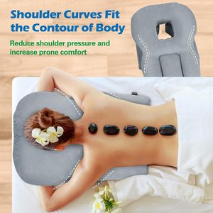 Almohada de masaje en forma de U para el cuidado de los ojos, ergonómica, para dormir, para uso en el hogar, salón de belleza, hospital y oficina - Product Image 4