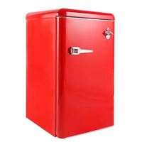Usine OEM Économie d'énergie et faible bruit Vintage 220V 50Hz Porte unique Rétro Réfrigérateur Bc-90