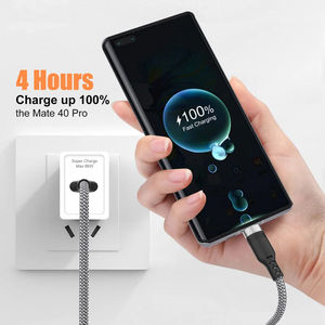 Câble de données extra <span class=keywords><strong>long</strong></span> 6A en nylon USB Type C, câble de charge rapide pour <span class=keywords><strong>Samsung</strong></span> Huawei Xiaomi, câble de données, cordon de <span class=keywords><strong>chargeur</strong></span>, câbles 5m/8m - Product Image 3